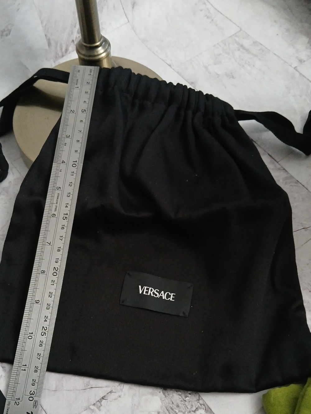 Versace Black Drawstring Dust Bag